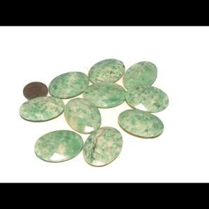 Faceted Oval Ching Hai Jade Pendant